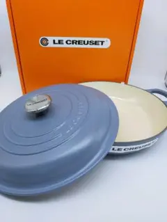 【新品・未使用】ル・クルーゼ鍋 キャセロール26㌢ ミネラルブルー