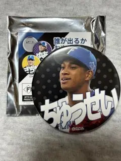 日本ハムファイターズ　万波中正　缶バッジ