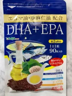 シードコムス　エゴマ油・亜麻仁油配合DHA＋EPA 90粒(約3ヶ月分)