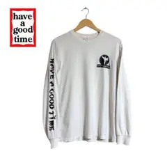 have a good Time 空手　袖プリント　ロンT TシャツM