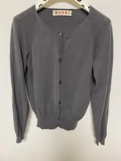 値下げ❗️マルニカシミヤ100%カーディガングレー40サイズ