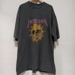 美品 メタリカ 製品染 ビッグTシャツ XXL相当