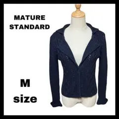 ❇MATURE STANDARD❇美品 トップス ネイビーカーディガン