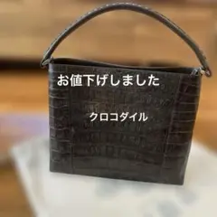 クロコダイル　マット　バッグ