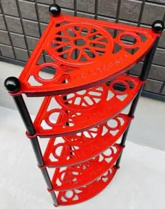 5A11 廃盤 希少 ル・クルーゼ ポットスタンド 赤5段 Le Creuset 5A11 廃盤 希少 ル・クルーゼ ポットスタンド 赤5段 Le Creuset