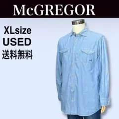 McGREGOR マックレガー 長袖 デニムシャツ 送料無料