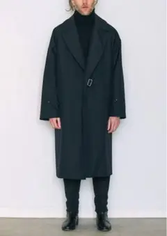 COMOLI 18AW ウールサージタイロッケンコート