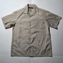 INED HOMME ポリエステル100% 半袖シャツ　Mサイズ　ブラウン