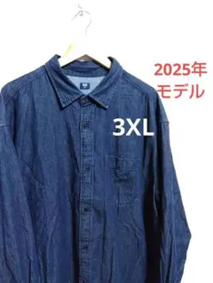 ユニクロ デニムオーバーシャツ 3XL 2025年モデル 男女兼用