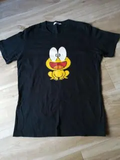 ど根性ガエル ピョン吉 ブラック Tシャツ Lサイズ ユニクロ
