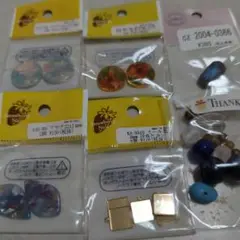 装飾パーツ他　 6パック マルチカラー