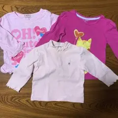 子供用トップス3点セット（ピンク）