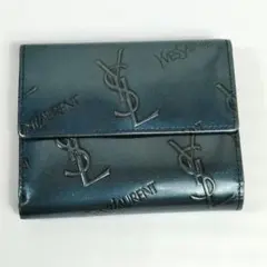 イヴサンローラン ロゴ がま口財布