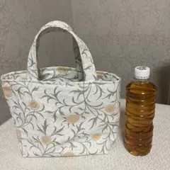 【ハンドメイド】ミニトートバッグ　モリス　マリーゴールド