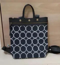 ミナペルホネン　本革使用　ハンドメイド　リュック