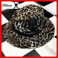 ROEN ロエン ハット 黒 ブラック スパンコール 髑髏 ベルト どくろ ROEN ロエン ハット 黒 ブラック スパンコール 髑髏 ベルト