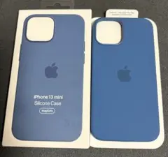 新品未開封の純正iPhone13mini シリコンケース MagSafe ブルー