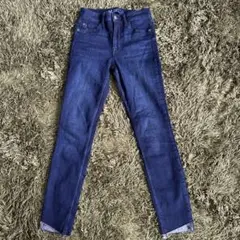 GAP ダークブルー ハイライズスキニーデニム 00/24