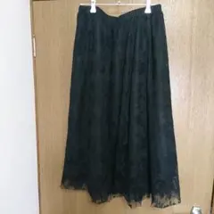 【値下げ】RUIRUE BOUTIQUE 黒 レース ロングスカート Lサイズ