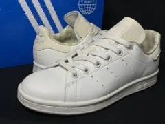 【美品】addidas スタンスミス レザー 22.5 オフホワイト チェック