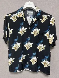 本日発送可能❗️【ワコマリア アロハシャツ】花柄 ボタニカル 希少 グレー L 希少』 ワコマリア アロハシャツ 花柄 ボタニカル 松本潤 グレー
