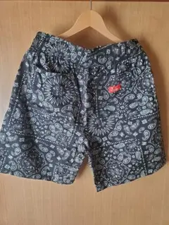 Cookman バンダナ柄 ブラックシェフパンツ