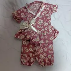 花柄ピンク甚平　90せんち