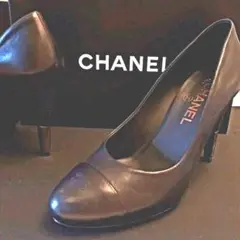 お値下【美品】CHANEL シャネル 靴 ハイヒール 黒