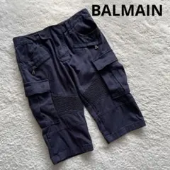 値下げ！BALMAIN バルマン　ハーフパンツ　カーゴ　シルバージップ　46