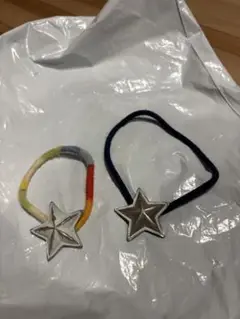 値下げ【希少】ロンハーマン シエスタポー ヘアゴム 星型　レインボー
