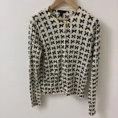 J.CREW リボン柄 長袖カーディガン M