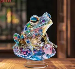 【お買得】クリスタル カエルの置物