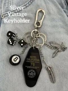 キーホルダー カラビナ キーリング ヴィンテージ アメカジ 鷲 羽 古着 フック