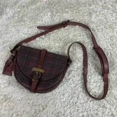 ポロラルフローレン ショルダーバッグ ヴィンテージ PVC レザー チェック