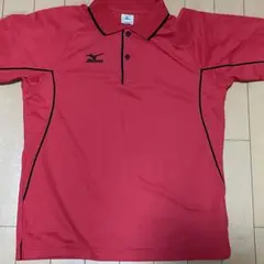 Mizuno ITTF承認 赤ポロシャツ M