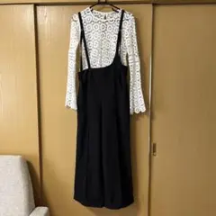 黒 サロペット GRL グレイル