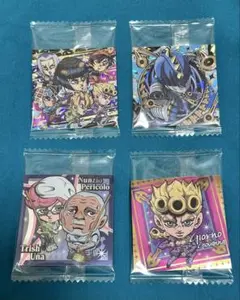 ジョジョ　黄金の風　シールウエハース　護衛チーム　S・F ペリーコロ&トリッシュ