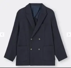 GU ダブルプレストブレザー ネイビー 完売品