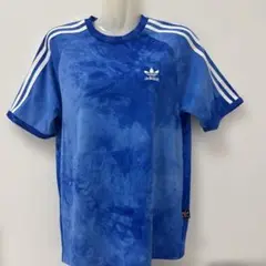 adidas/ ファレルウィリアムズコラボTシャツ 青/白 サイズXS