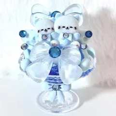 【36】青色レジンスイーツカップ