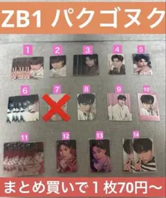 ゼベワン　zb1 パクゴヌク　トレカ　まとめ売り　1枚70円〜
