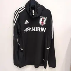 adidas 日本代表 フード付きジャージ 黒　Ｌサイズ　非売品　支給品