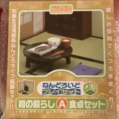 ねんどろいど プレイセット　和の暮らし A食卓 B客間 セット 未開封 Amazon.co.jp: ねんどろいどプレイセット#02 和の暮らし B 客間