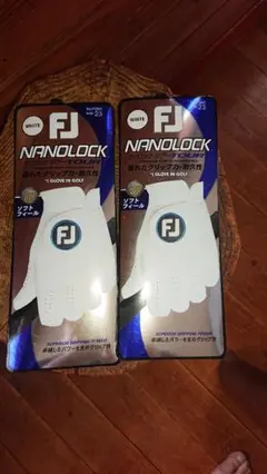 FJゴルフグローブナノロックツアー2025年モデル23Cm2枚