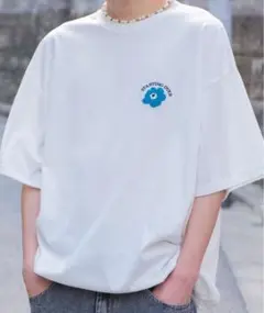 Starting Overワンポイントロゴ刺繍ドローコード デザイン半袖 T