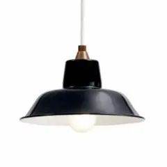 イデー PORCELAIN ENAMELED IRON LAMP Black