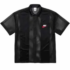 Supreme×NIKE　メッシュ半袖シャツ　ブラック　Ｍ シュプリーム × ナイキ メッシュ 半袖シャツ ブラック メンズ