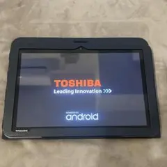 TOSHIBA Androidタブレット A204 ネイビー ケース付き 本体