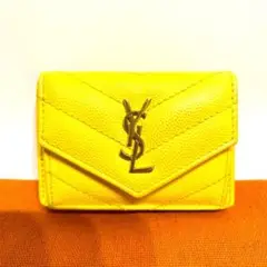 美品 正規品 イヴサンローラン コンパクト ウォレット