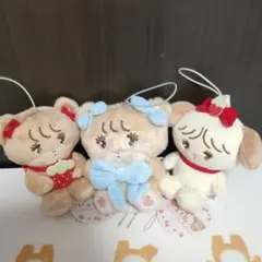 mikko characters ぬいぐるみマスコット 3体セット